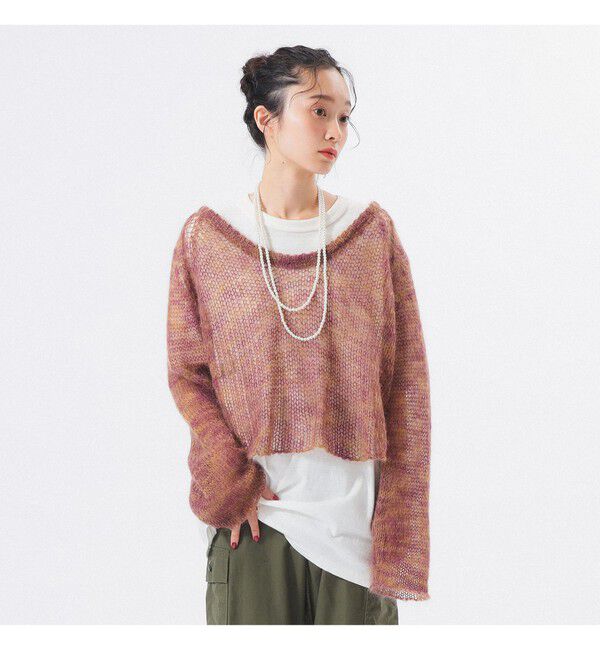 BEAMSBOY「カスリ モヘア ベースボール」|ニット・セーター|