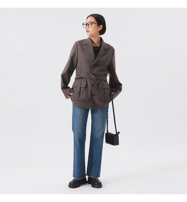 BEAMSBOY「チェック シューティング ジャケット」|テーラードジャケット|