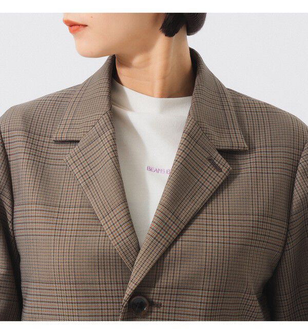 BEAMSBOY「チェック シューティング ジャケット」|テーラードジャケット|