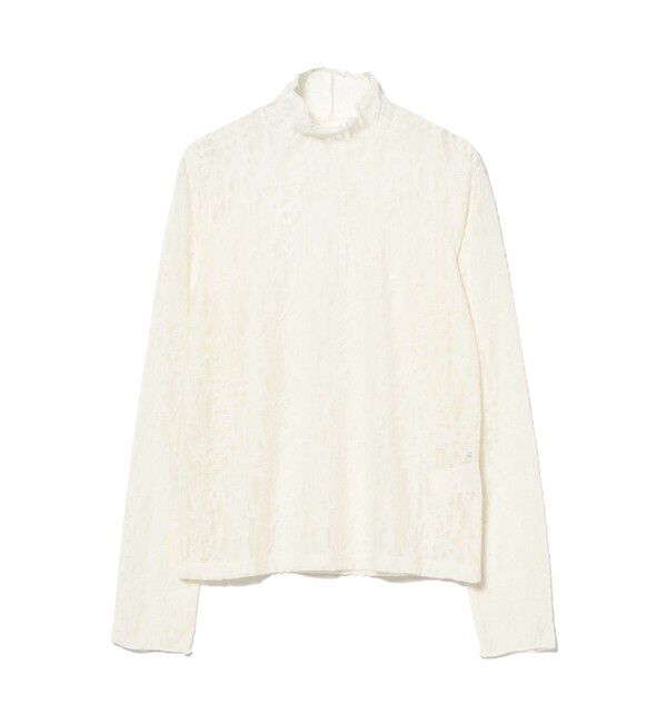 Ray BEAMS 「レース ジャガード ハイネック トップス」|Tシャツ・カットソー|