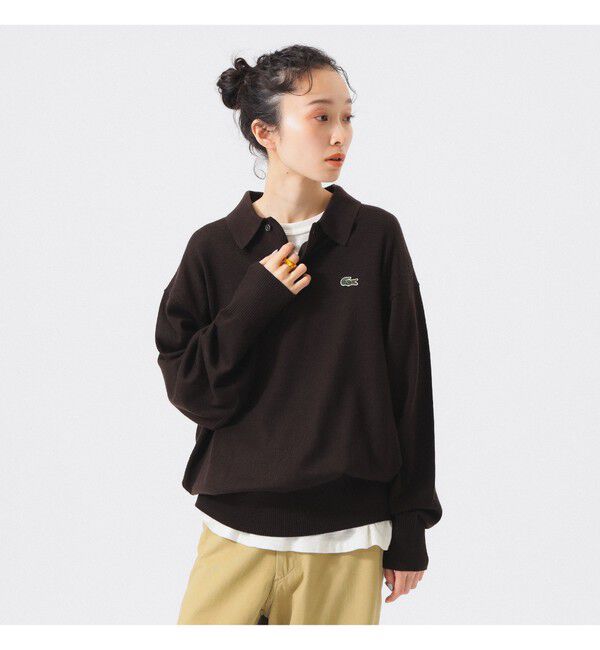 BEAMSBOY「【別注】LACOSTE / ニット ポロシャツ」|ニット・セーター|