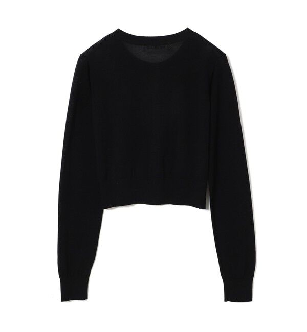 Ray BEAMS 「14ゲージ ショート丈 クルーネック カーディガン」|カーディガン|