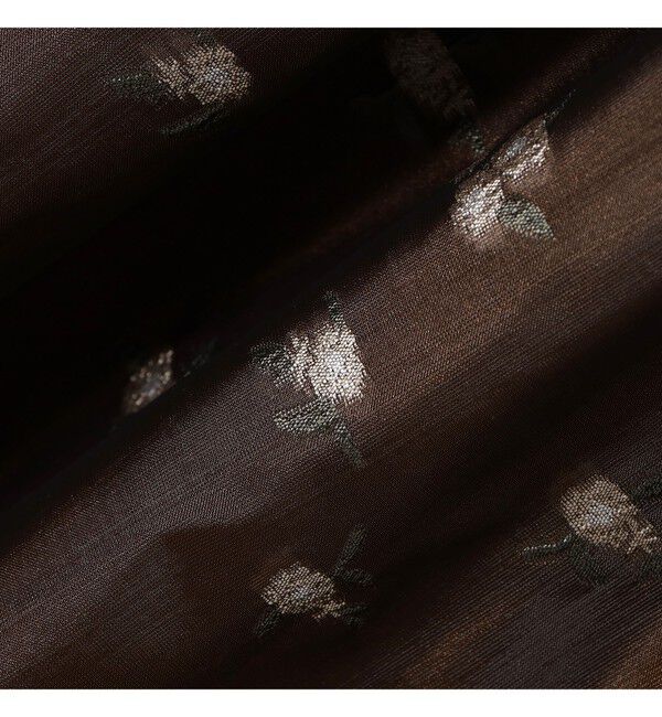 Ray BEAMS 「シアー フラワー ジャカード キャミワンピース」|ワンピース|