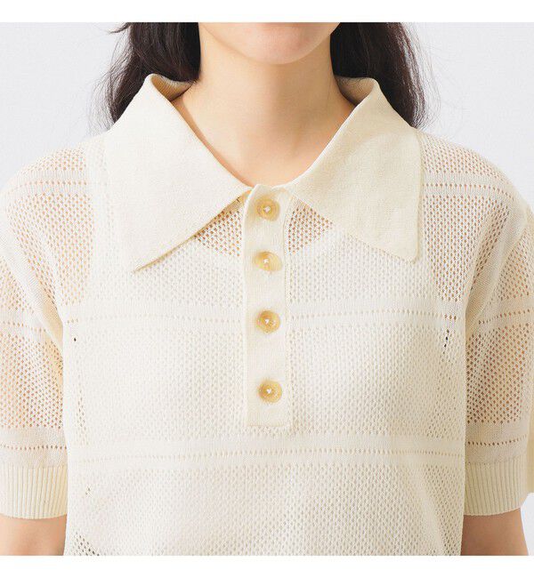 BEAMSBOY「オープン ワーク ポロ」|ベスト・ジレ|