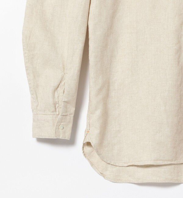 BEAMS PLUS「BEAMS PLUS / Band Collar Pullover Cotton Linen Herringbone」|シャツ・ブラウス|
