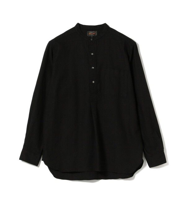 BEAMS PLUS「BEAMS PLUS / Band Collar Pullover Cotton Linen Herringbone」|シャツ・ブラウス|