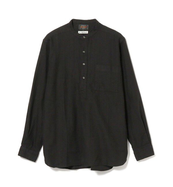 BEAMS PLUS「BEAMS PLUS / Band Collar Pullover Cotton Linen Herringbone」|シャツ・ブラウス|