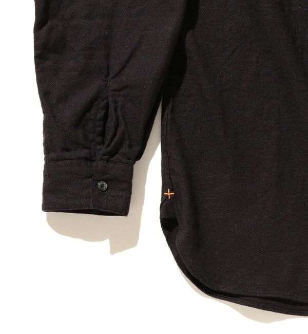 BEAMS PLUS「BEAMS PLUS / Band Collar Pullover Cotton Linen Herringbone」|シャツ・ブラウス|