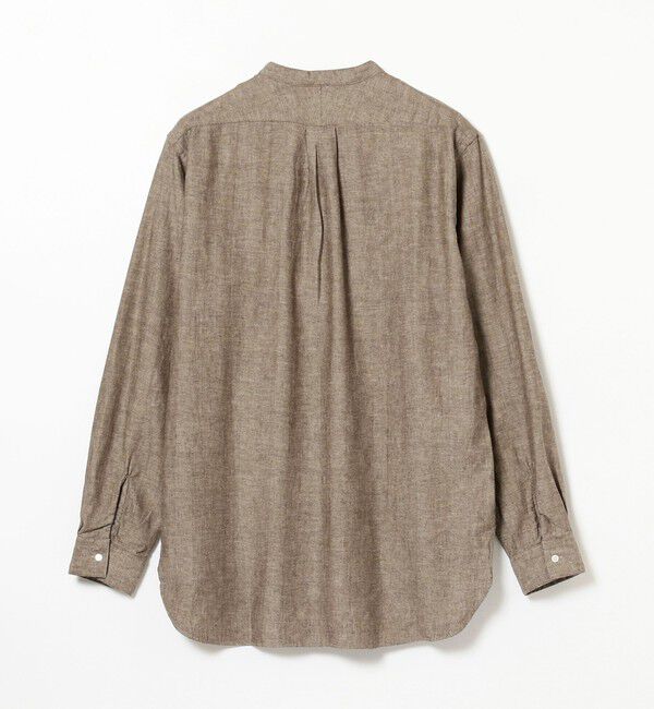 BEAMS PLUS「BEAMS PLUS / Band Collar Pullover Cotton Linen Herringbone」|シャツ・ブラウス|