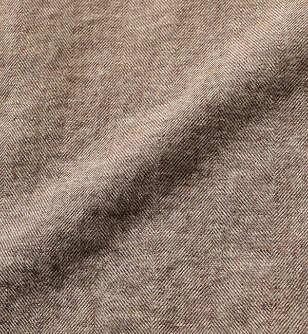 BEAMS PLUS「BEAMS PLUS / Band Collar Pullover Cotton Linen Herringbone」|シャツ・ブラウス|