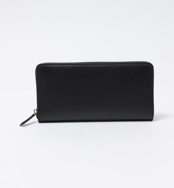 SHIPS「SHIPS:【SAFFIANO LEATHER】 イタリアンレザー 長財布」|財布|ブラック