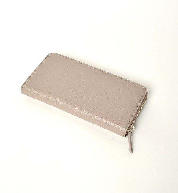 SHIPS「SHIPS:【SAFFIANO LEATHER】 イタリアンレザー 長財布」|財布|ベージュ