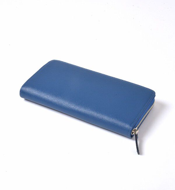 SHIPS「SHIPS:【SAFFIANO LEATHER】 イタリアンレザー 長財布」|財布|コバルトブルー