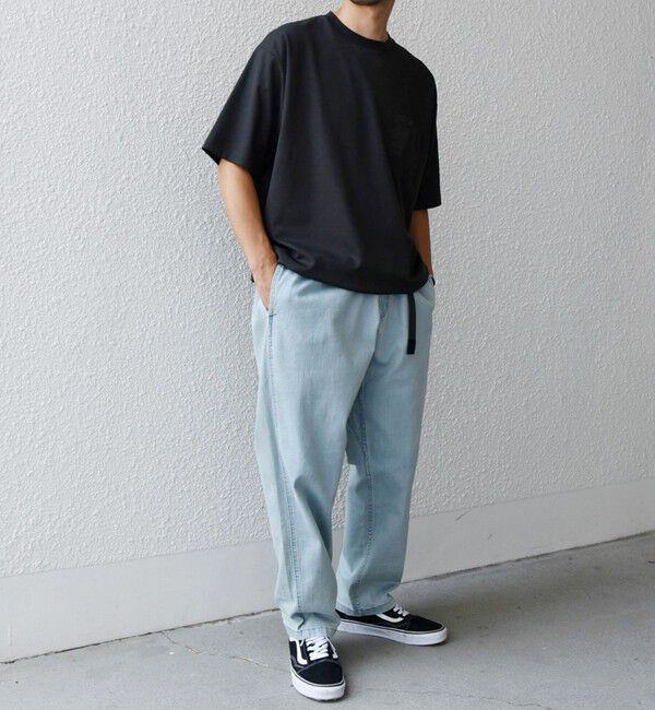 SHIPS any「【SHIPS any別注】GRAMiCCi: オーガニックコットン ルーズテーパード ストレッチ デニム パンツ◆」|デニム|