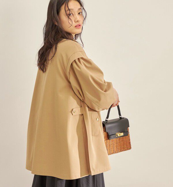 SHIPS for women「強撚 ギャバ スタンドカラー ハーフ コート ◇」|その他|