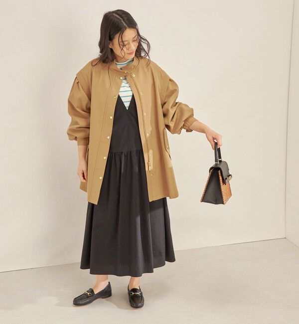 SHIPS for women「強撚 ギャバ スタンドカラー ハーフ コート ◇」|その他|