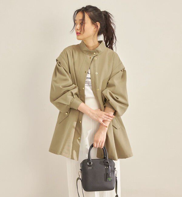 SHIPS for women「強撚 ギャバ スタンドカラー ハーフ コート ◇」|その他|