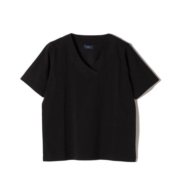 SHIPS for women「【WEB限定】〈ネックが選べる2サイズ展開〉オーガニックコットン バリエーションネック TEE」|Tシャツ・カットソー|