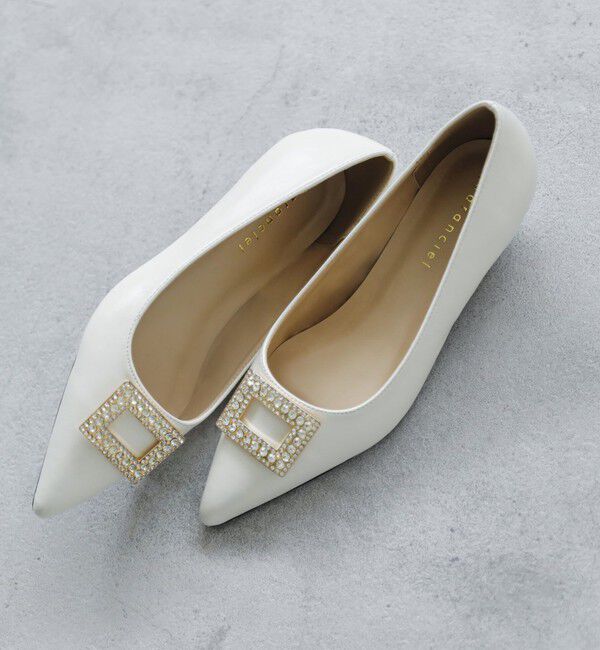 quaranciel「quaranciel: ビジュー モチーフ ポインテッド パンプス」|パンプス|