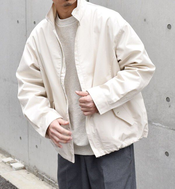 SHIPS any「SHIPS any: オーバーサイズ コットン ギャバジン トラック ブルゾン◇」|ブルゾン・スタジャン|