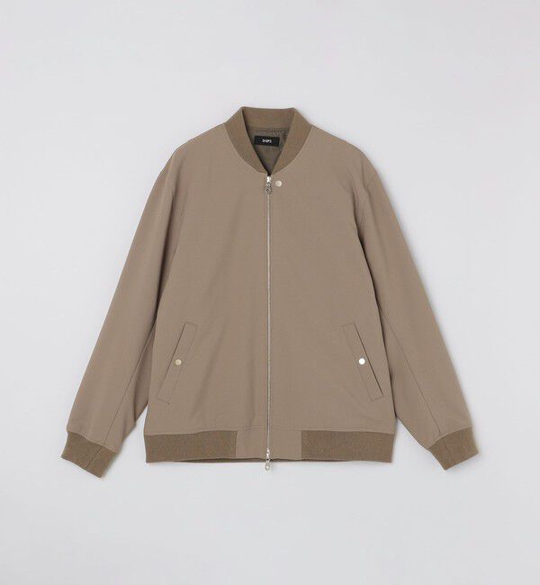 SHIPS「SHIPS: 〈遮熱・吸汗速乾〉ツイル ジップアップ ライト ブルゾン」|ブルゾン・スタジャン|
