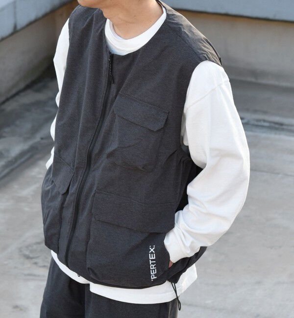 SHIPS any「SHIPS any: 〈撥水・透湿・軽量〉PERTEX(R) ベスト (セットアップ対応)◆」|ベスト・ジレ|