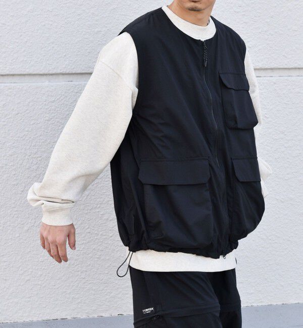 SHIPS any「SHIPS any: 〈撥水・透湿・軽量〉PERTEX(R) ベスト (セットアップ対応)◆」|ベスト・ジレ|