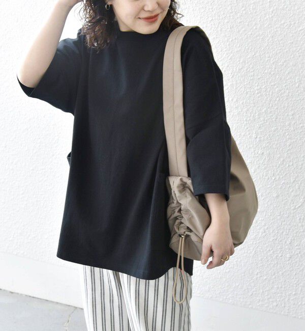 SHIPS any「SHIPS any: COTTON USA ドルマン サイド ポケット Tシャツ 24SS◇」|Tシャツ・カットソー|