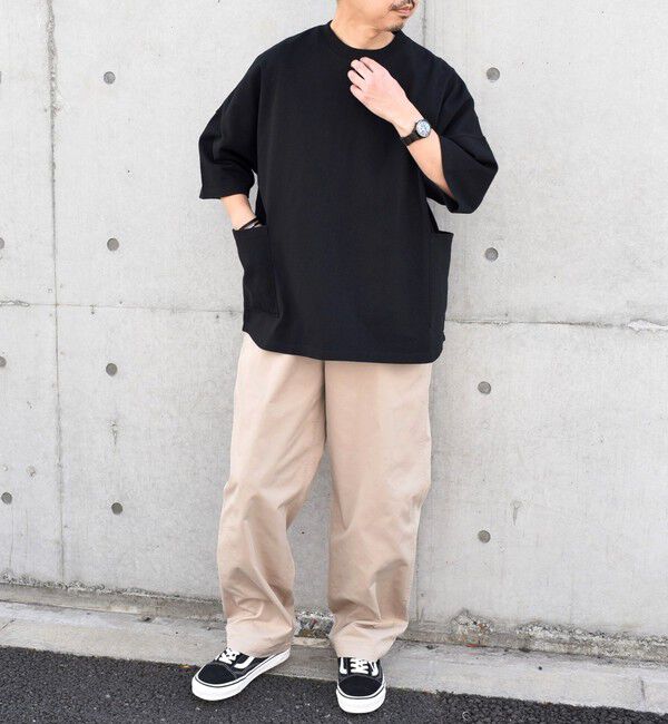 SHIPS any「SHIPS any: COTTON USA ドルマン サイド ポケット Tシャツ 24SS◇」|Tシャツ・カットソー|