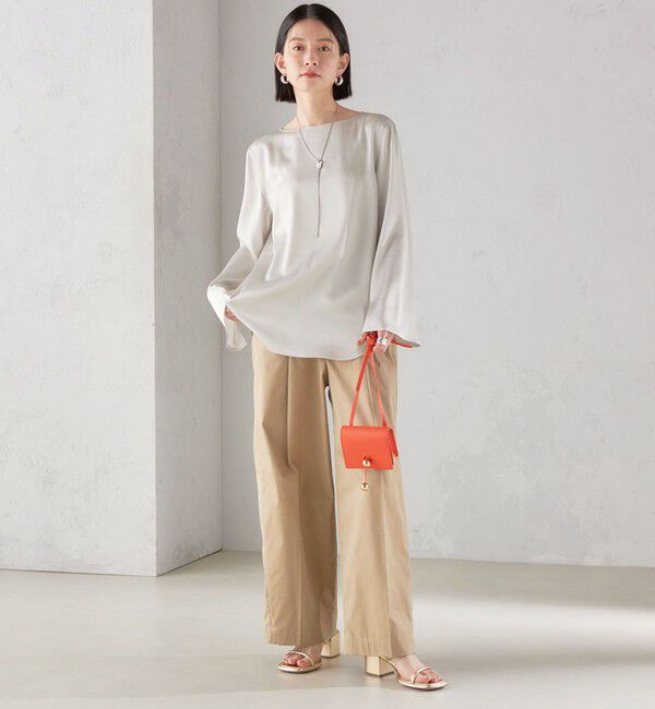 SHIPS for women「〈手洗い可能〉サテン ブラウス◇」|シャツ・ブラウス|