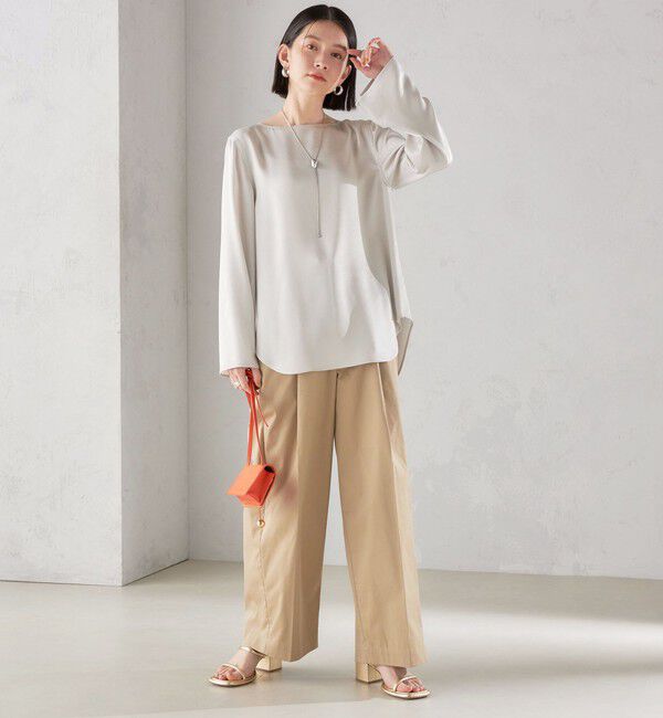 SHIPS for women「〈手洗い可能〉サテン ブラウス◇」|シャツ・ブラウス|