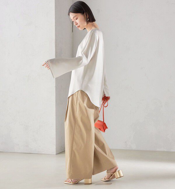 SHIPS for women「〈手洗い可能〉サテン ブラウス◇」|シャツ・ブラウス|