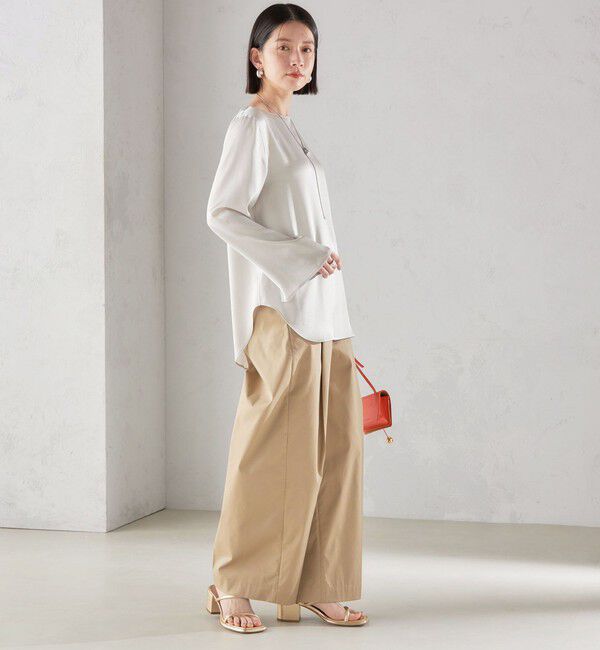 SHIPS for women「〈手洗い可能〉サテン ブラウス◇」|シャツ・ブラウス|