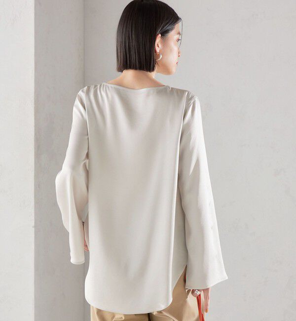 SHIPS for women「〈手洗い可能〉サテン ブラウス◇」|シャツ・ブラウス|