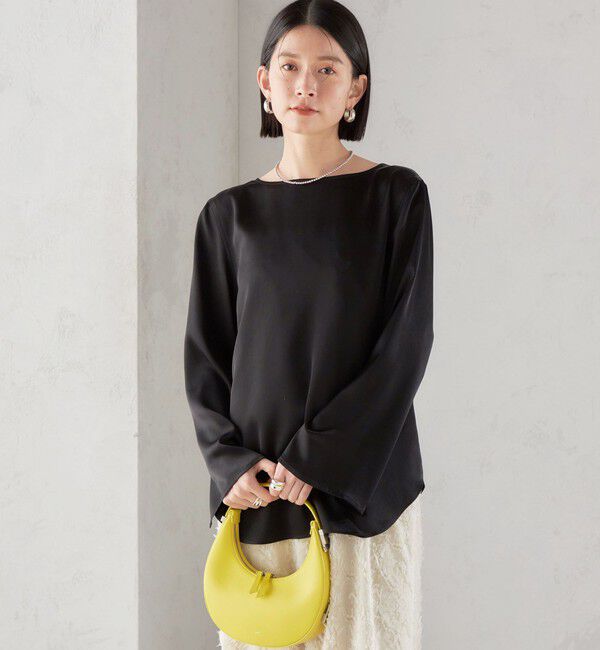 SHIPS for women「〈手洗い可能〉サテン ブラウス◇」|シャツ・ブラウス|