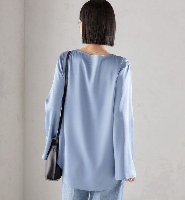 SHIPS for women「〈手洗い可能〉サテン ブラウス◇」|シャツ・ブラウス|