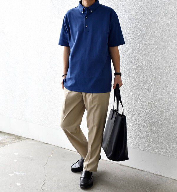 SHIPS any「SHIPS any:〈接触冷感/遮熱/UVカット機能等〉サマーファンクション 鹿の子 ボタンダウンポロシャツ◇」|ポロシャツ|