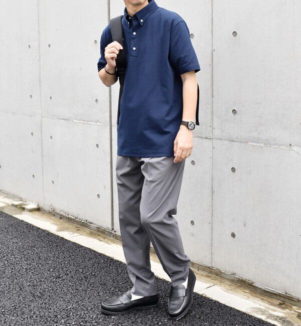 SHIPS any「SHIPS any:〈接触冷感/遮熱/UVカット機能等〉サマーファンクション 鹿の子 ボタンダウンポロシャツ◇」|ポロシャツ|