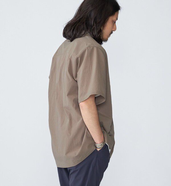 SHIPS「SHIPS:〈吸水速乾〉Micro Dot Air(R) レギュラーカラー ショートスリーブ シャツ」|シャツ・ブラウス|