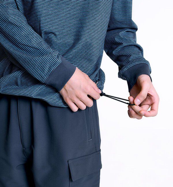 SHIPS「City Ambient Products: SHELTECH(R) マイクロボーダー 長袖Tシャツ」|Tシャツ・カットソー|