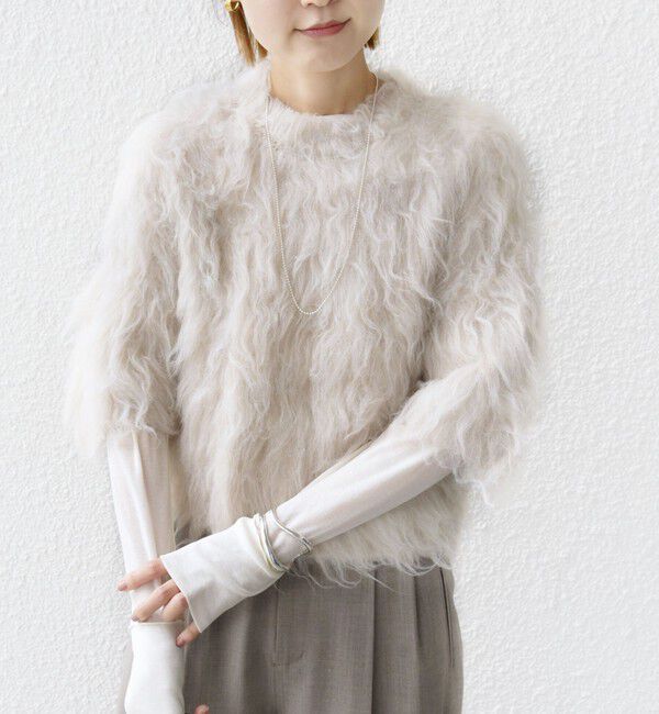 SHIPS for women「〈手洗い可能〉シャギー ファー プルオーバー」|ニット・セーター|