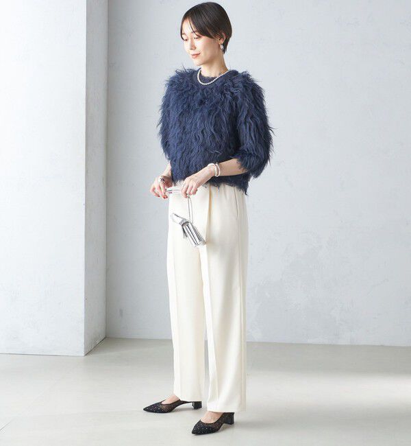 SHIPS for women「〈手洗い可能〉シャギー ファー プルオーバー」|ニット・セーター|