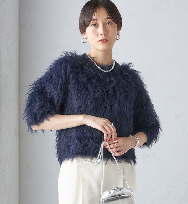 SHIPS for women「〈手洗い可能〉シャギー ファー プルオーバー」|ニット・セーター|