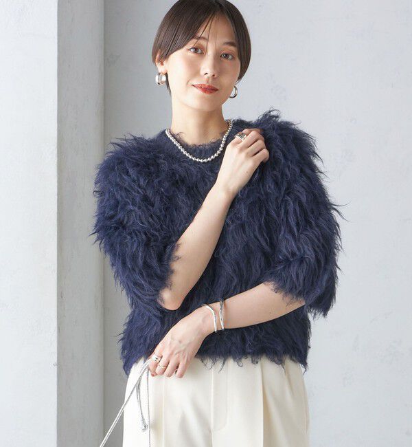 SHIPS for women「〈手洗い可能〉シャギー ファー プルオーバー」|ニット・セーター|