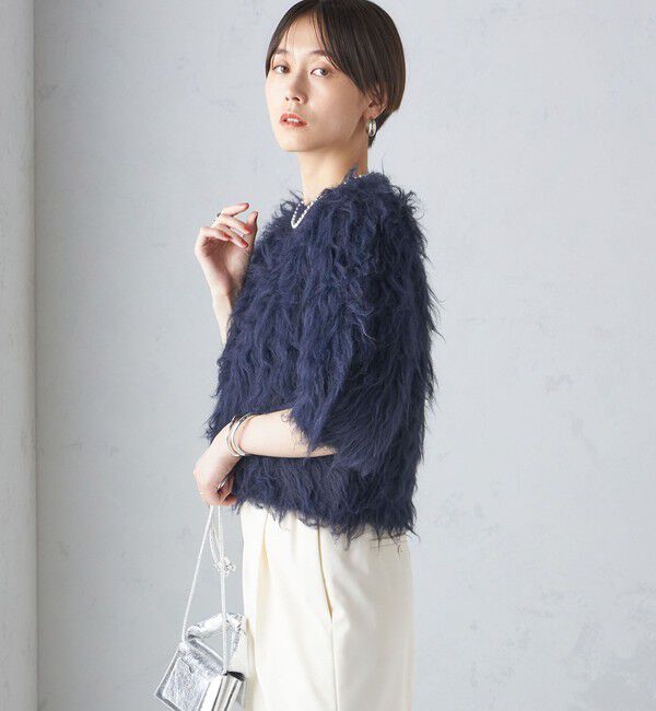 SHIPS for women「〈手洗い可能〉シャギー ファー プルオーバー」|ニット・セーター|