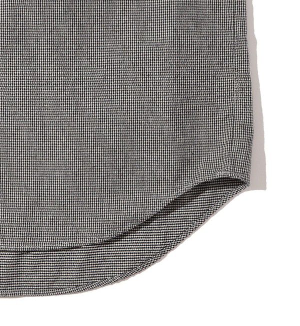 SHIPS「Southwick Gate Label: バンドカラー プルオーバー ハウンドトゥース ネルシャツ」|シャツ・ブラウス|