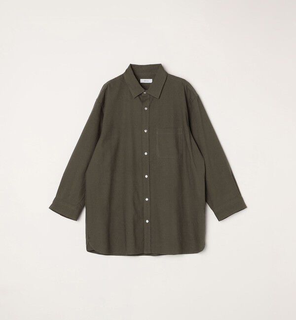 SHIPS any「【WEB限定】SHIPS any:〈洗濯機可能〉リネン / レーヨン レギュラーカラー 7分袖 シャツ◇」|シャツ・ブラウス|