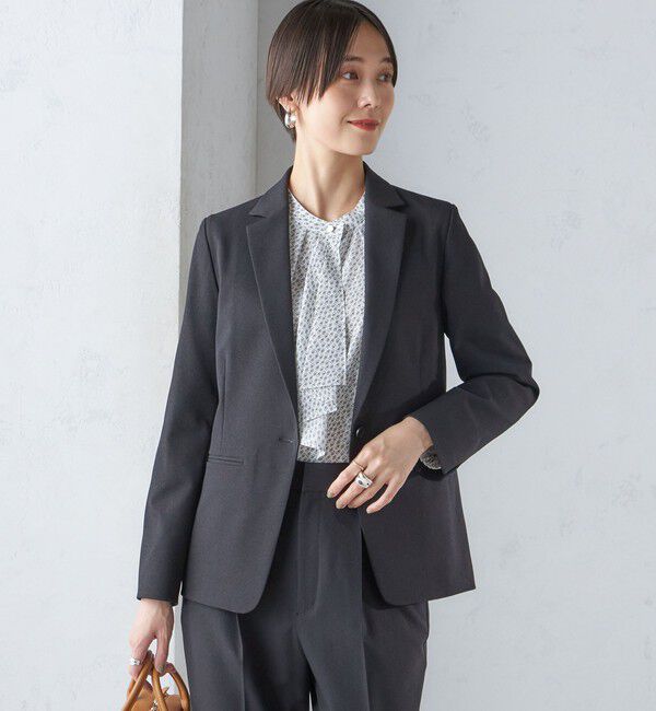 SHIPS for women「〈手洗い可能〉ツイル ストレッチ テーラード ジャケット（セットアップ対応）」|テーラードジャケット|