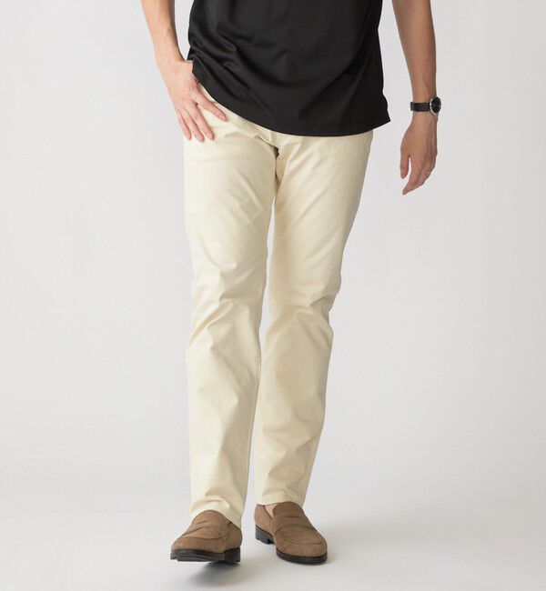 SHIPS「SHIPS: サテン ストレッチ ピーチ 5ポケット パンツ」|その他|ナチュラル