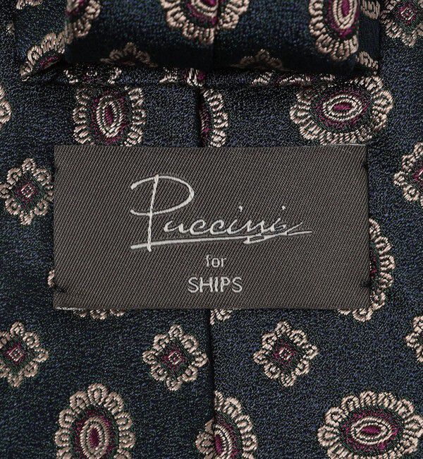 SHIPS「Puccini: シルク ジャカード コンビ コモン ネクタイ」|ネクタイ・蝶ネクタイ|